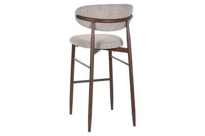 Taburete Metal Poliester 52X55X104 Simil Madera