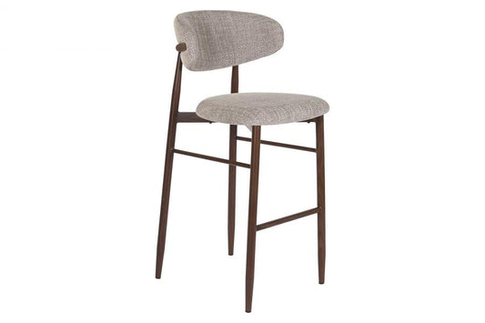 Taburete Metal Poliester 52X55X104 Simil Madera