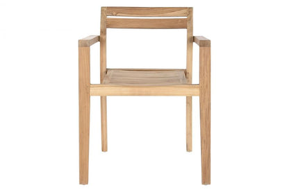 Silla Teca 58X55X76 Apilable Natural