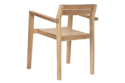 Silla Teca 58X55X76 Apilable Natural