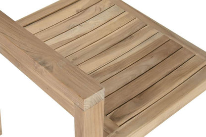 Silla Teca 58X55X76 Apilable Natural