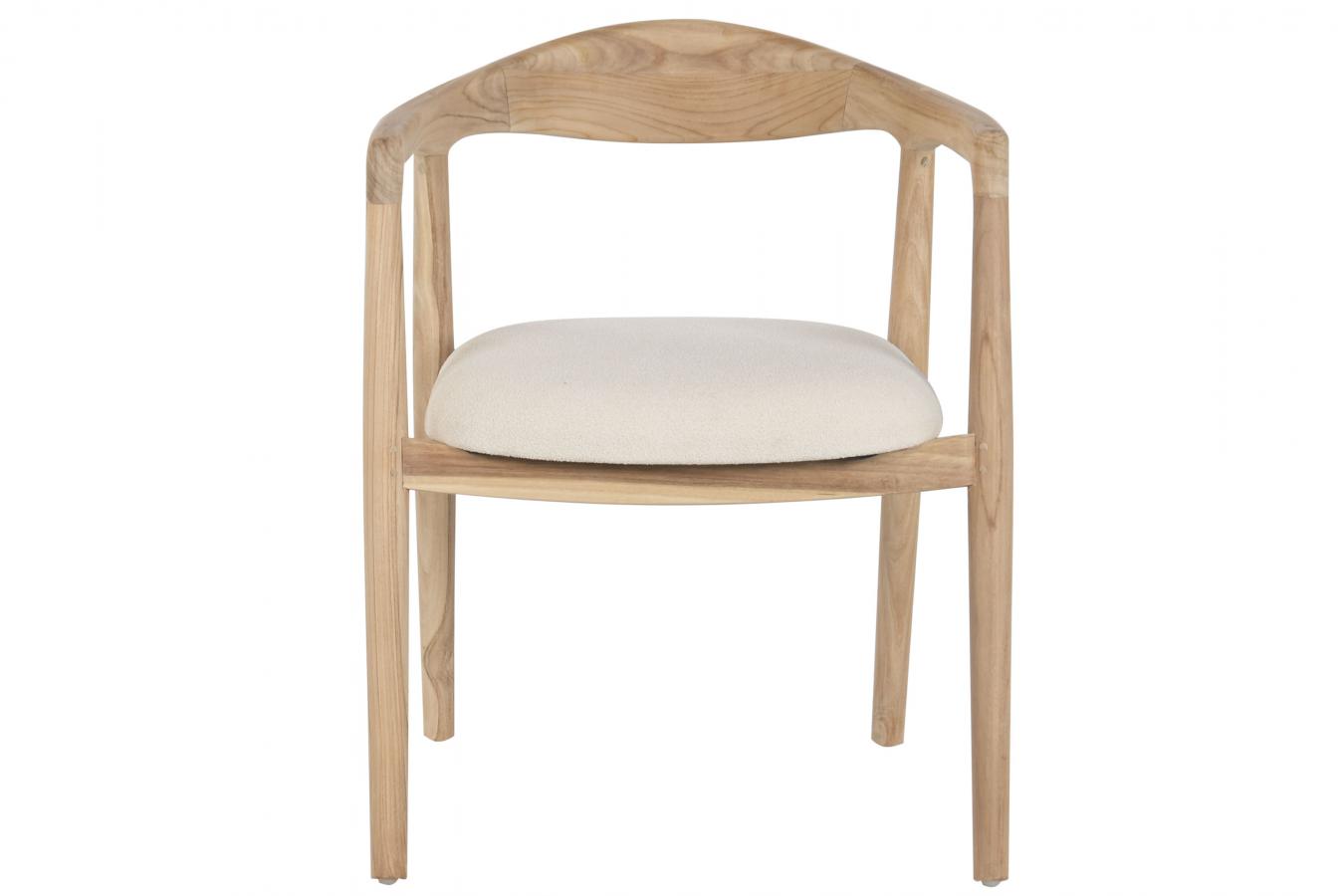 Silla Teca Poliester 61X57X77 Natural