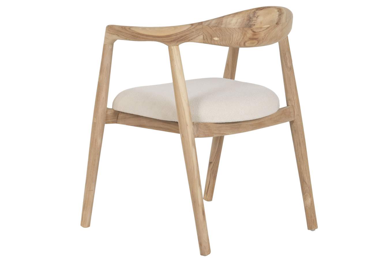 Silla Teca Poliester 61X57X77 Natural