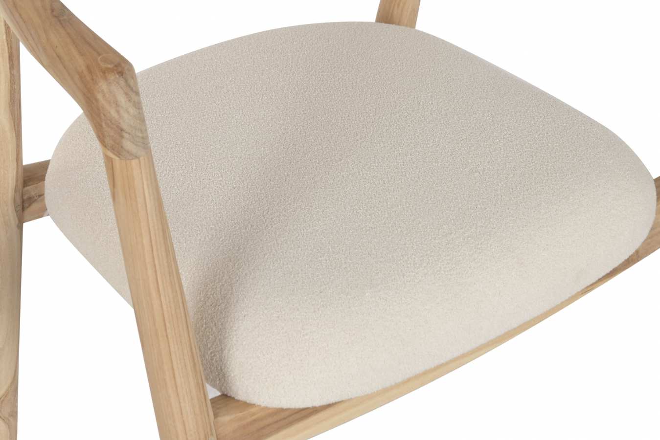 Silla Teca Poliester 61X57X77 Natural