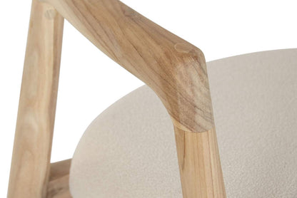 Silla Teca Poliester 61X57X77 Natural