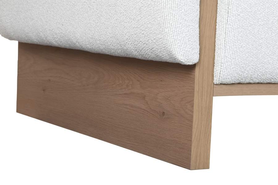 Sofa Poliester Mdf 220X95X77 Gris