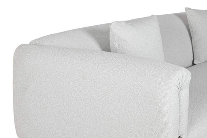 Sofa Poliester Mdf 220X95X77 Gris