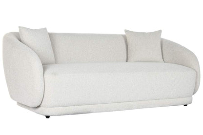 Sofa Madera Poliester 196X94_5X71 Bucle Blanco