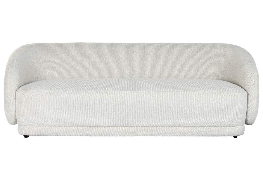 Sofa Madera Poliester 196X94_5X71 Bucle Blanco