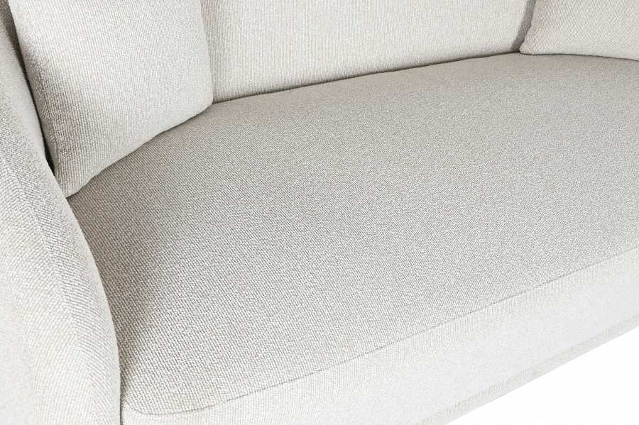 Sofa Madera Poliester 196X94_5X71 Bucle Blanco