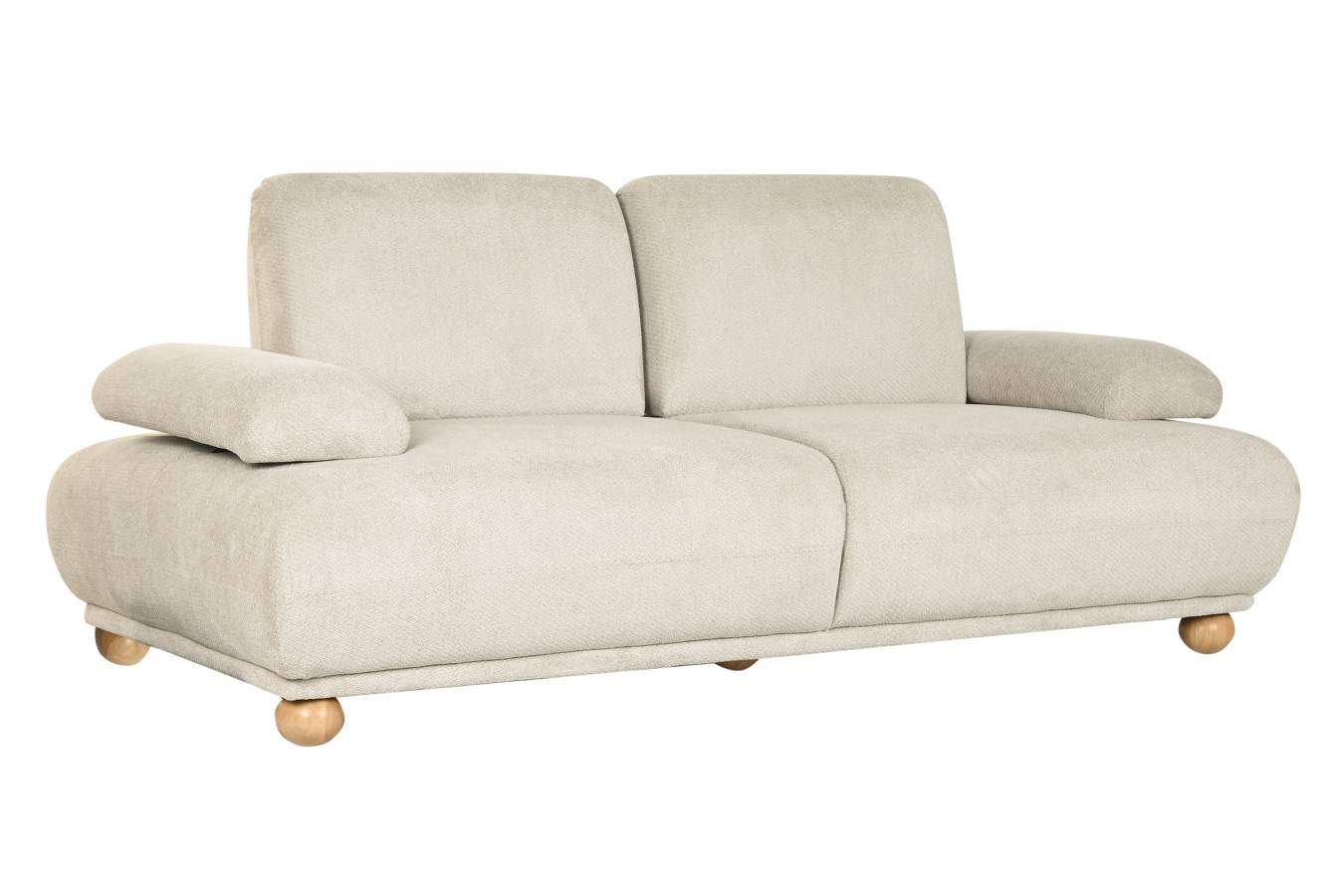 Sofa Poliester 245X125X95 Respaldo Y Brazos Abatib