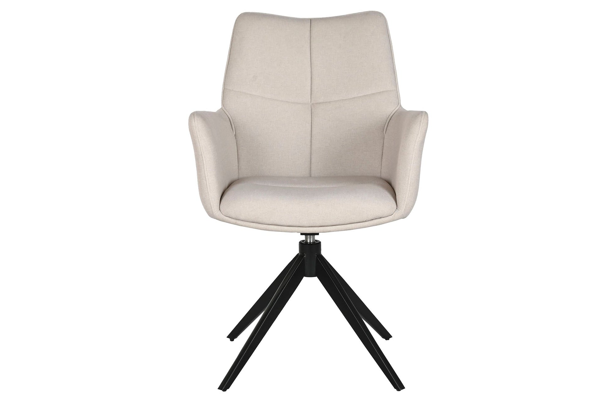 Silla Metal Poliester 58X46X92 Beige