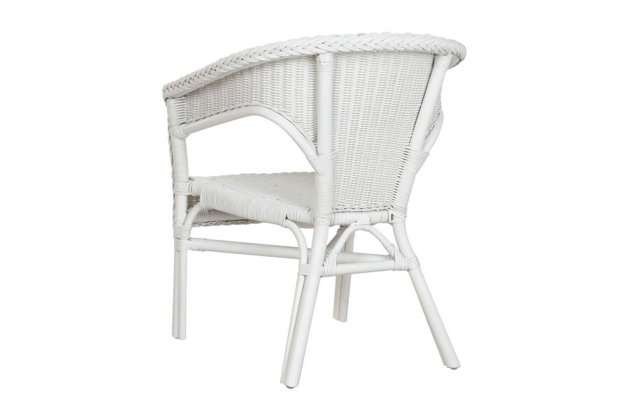 Silla Ratan 60X60X78 Blanco