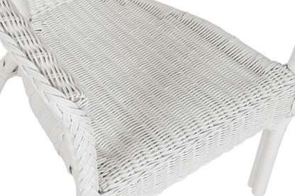 Silla Ratan 60X60X78 Blanco