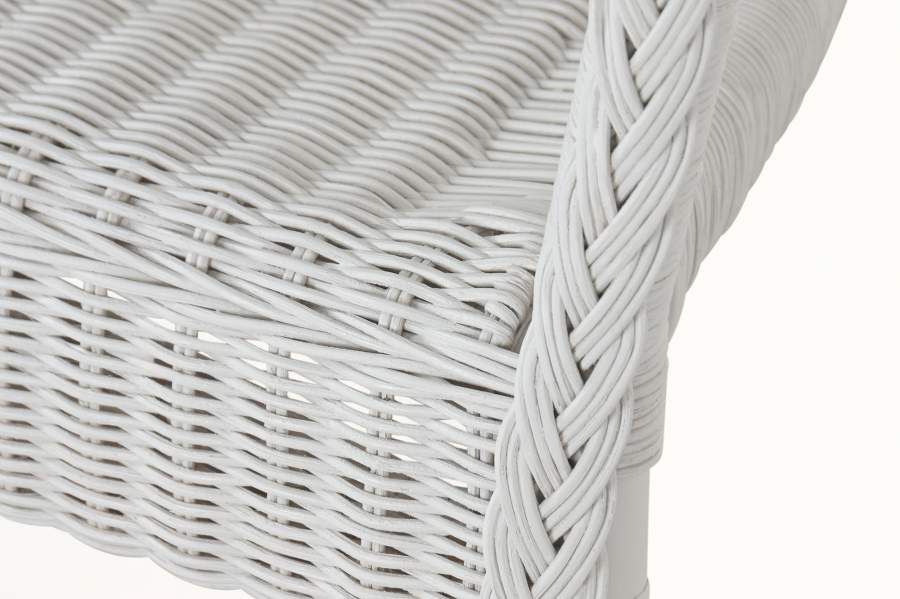 Silla Ratan 60X60X78 Blanco