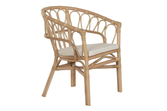 Silla Ratan Poliester 50X56X77 Natural