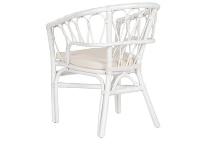 Silla Ratan Poliester 50X56X77 Blanco