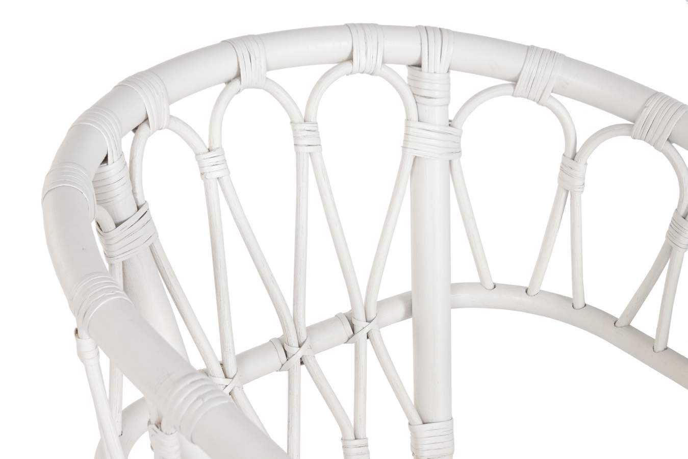Silla Ratan Poliester 50X56X77 Blanco