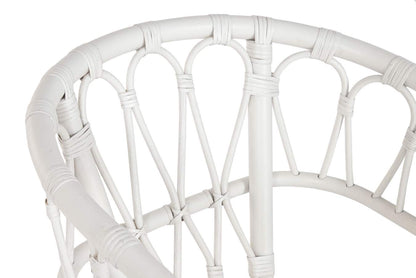 Silla Ratan Poliester 50X56X77 Blanco