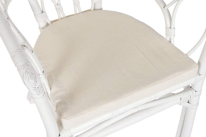 Silla Ratan Poliester 50X56X77 Blanco