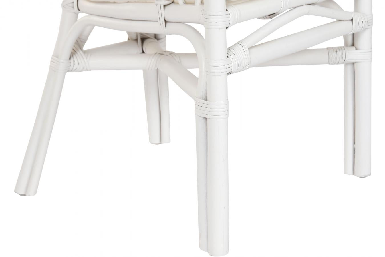 Silla Ratan Poliester 50X56X77 Blanco