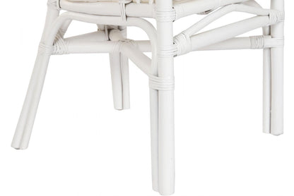 Silla Ratan Poliester 50X56X77 Blanco