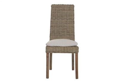 Silla Madera De Mahogany Ratan 45X57X98 Marron