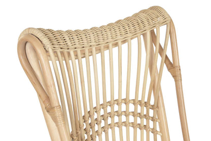 Silla Ratan Poliester 54X67X97 Cojin Beige