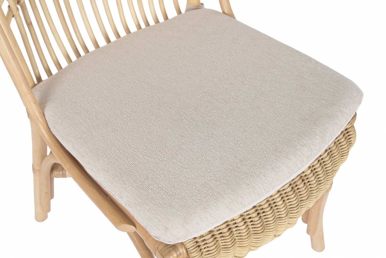 Silla Ratan Poliester 54X67X97 Cojin Beige