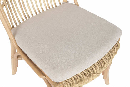 Silla Ratan Poliester 54X67X97 Cojin Beige