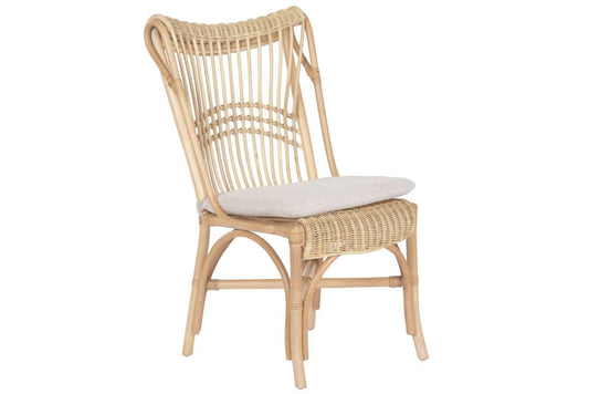 Silla Ratan Poliester 54X67X97 Cojin Beige