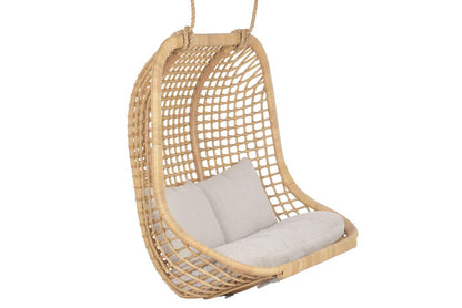 Sillon Colgante Ratan Poliester 140X60X120 Natural