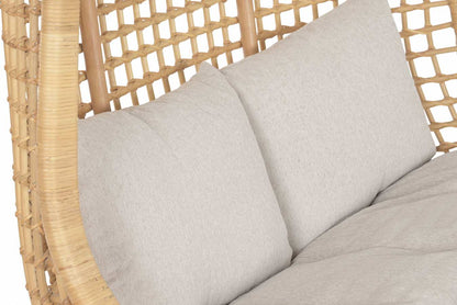 Sillon Colgante Ratan Poliester 140X60X120 Natural