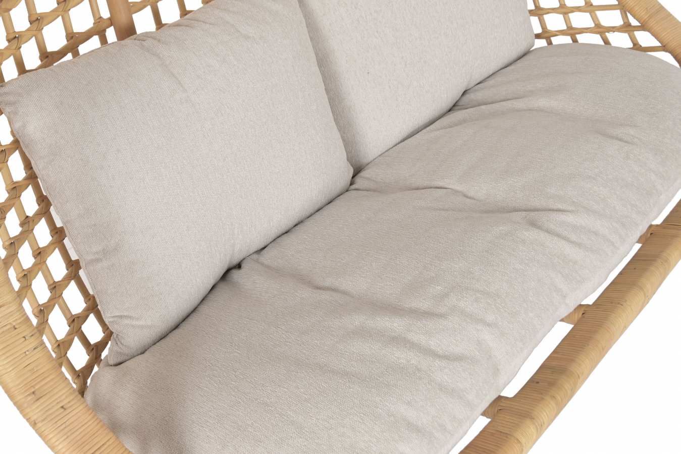 Sillon Colgante Ratan Poliester 140X60X120 Natural