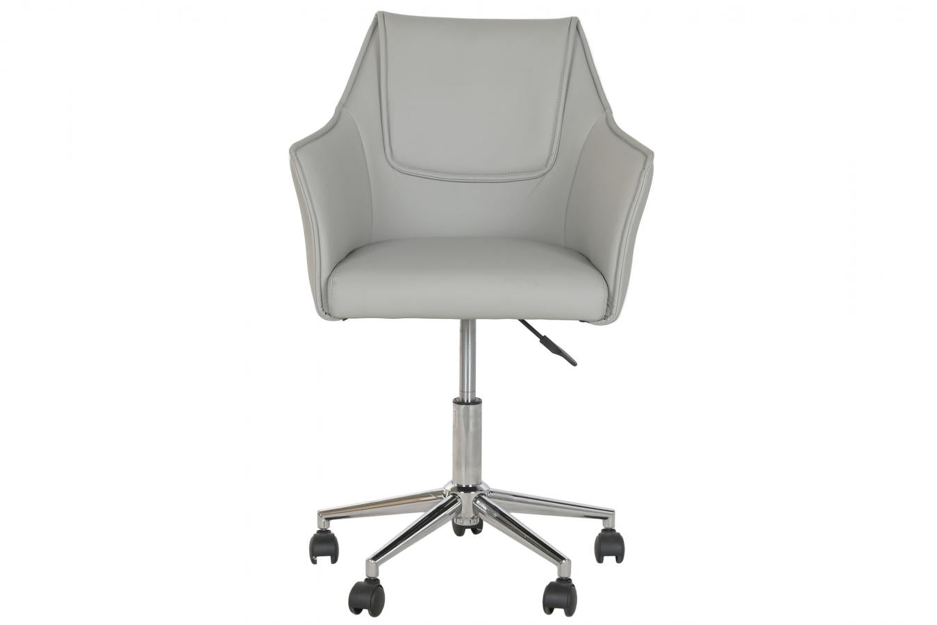 Silla Pu Metal 59X59X83 95 Ruedas Gris