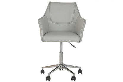 Silla Pu Metal 59X59X83 95 Ruedas Gris