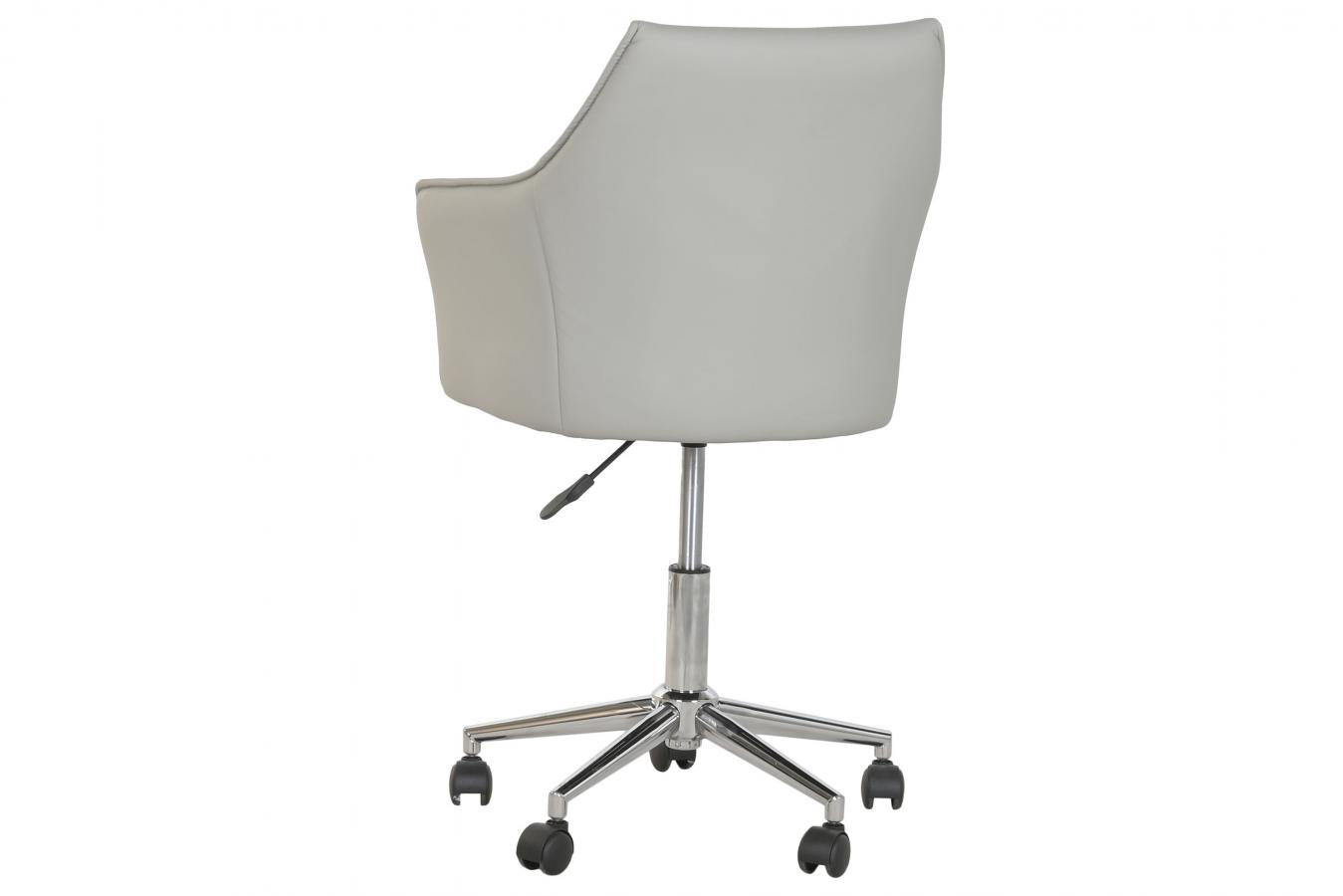 Silla Pu Metal 59X59X83 95 Ruedas Gris