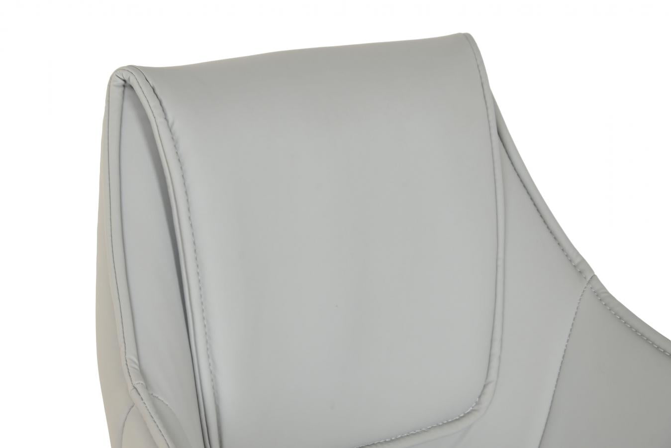 Silla Pu Metal 59X59X83 95 Ruedas Gris