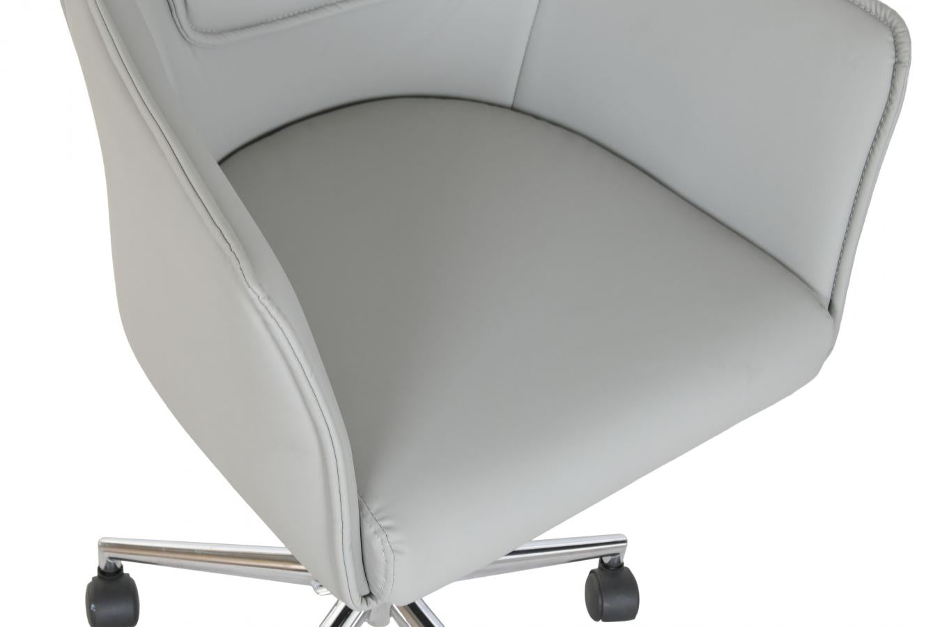 Silla Pu Metal 59X59X83 95 Ruedas Gris
