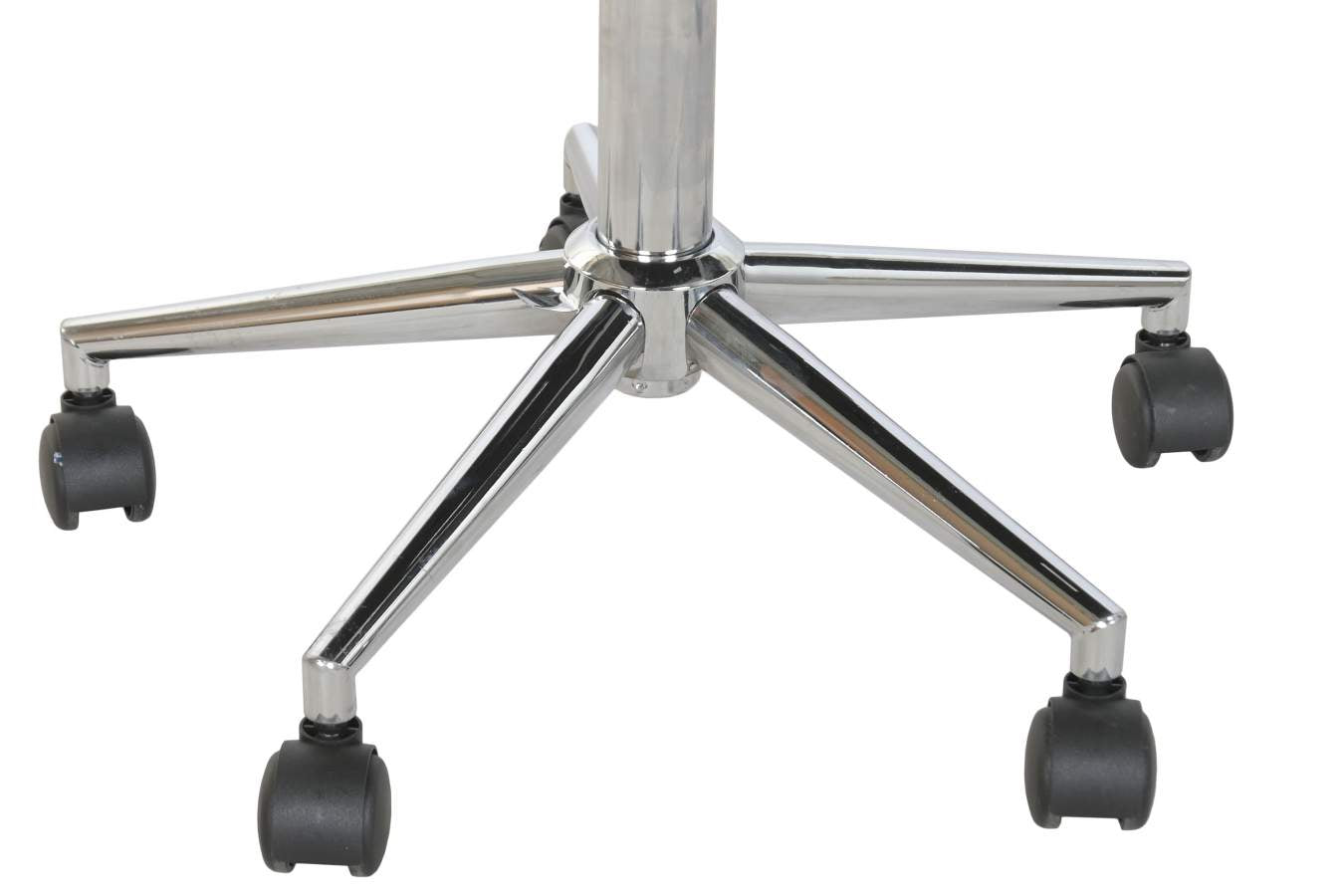 Silla Pu Metal 59X59X83 95 Ruedas Gris