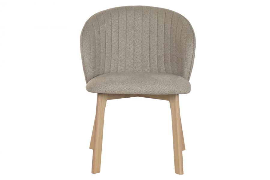 Silla Madera De Hevea Poliester 58X58X79 Marron