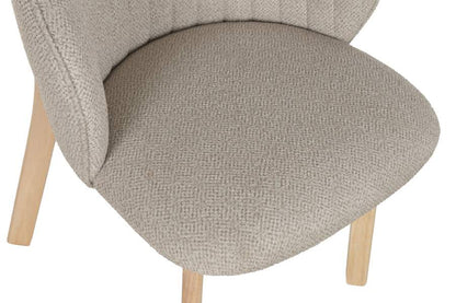 Silla Madera De Hevea Poliester 58X58X79 Marron