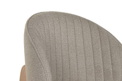 Silla Madera De Hevea Poliester 58X58X79 Marron