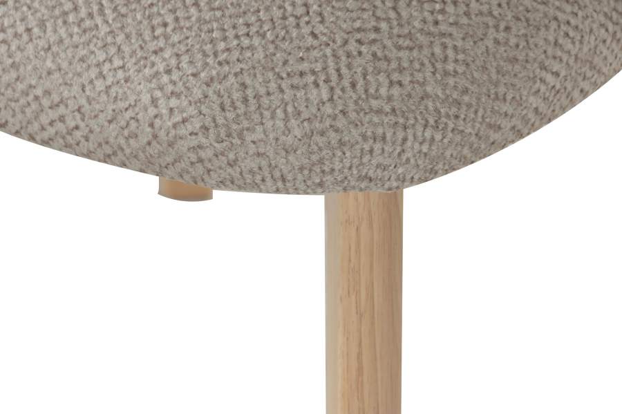 Silla Madera De Hevea Poliester 58X58X79 Marron
