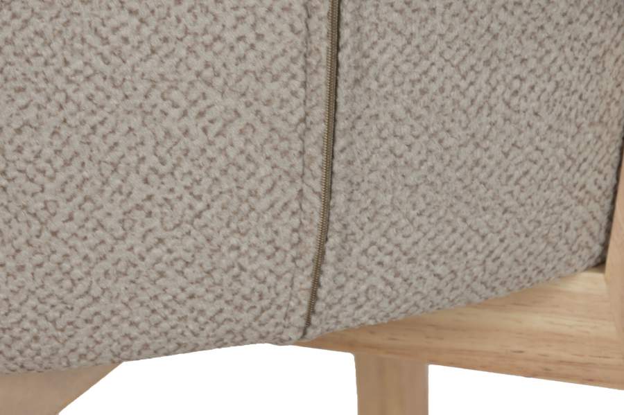 Silla Madera De Hevea Poliester 58X58X79 Marron