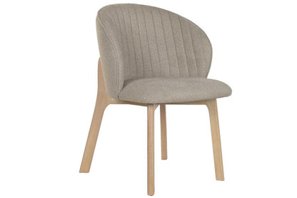 Silla Madera De Hevea Poliester 58X58X79 Marron
