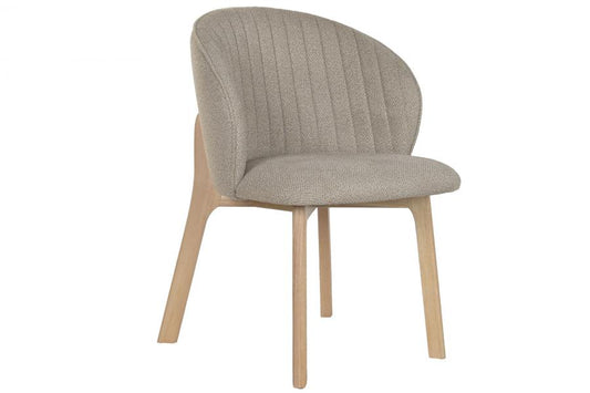 Silla Madera De Hevea Poliester 58X58X79 Marron
