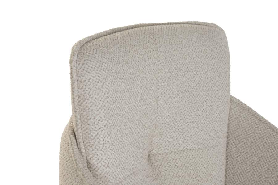 Silla Madera De Hevea Poliester 59X60X86 Beige