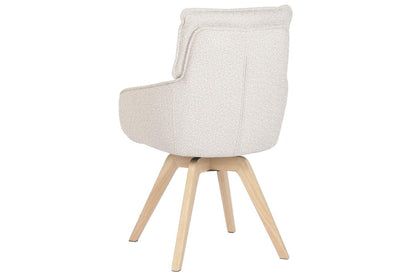 Silla Madera De Hevea Poliester 59X62_5X90 Beige