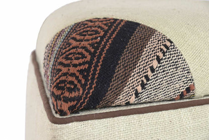 Reposapies Algodon Mango 40X40X45 Con Tapa